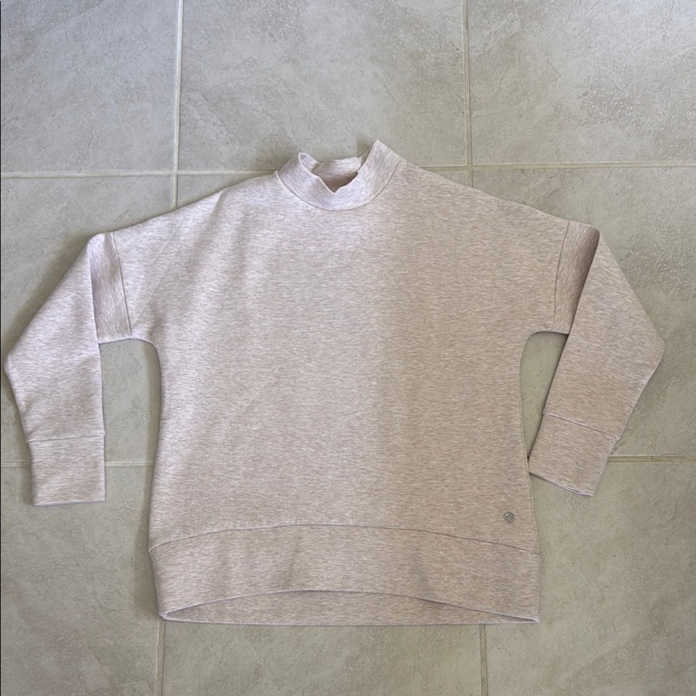 MPG light pink  Mock Neck Sweatshirt M
